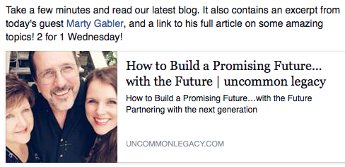 UnCommon Legacy How Build Future